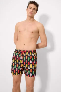 Bañador medio estampado hot dog multicolor Sockarrats