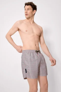 Bañador medio estampado étnico multicolor
