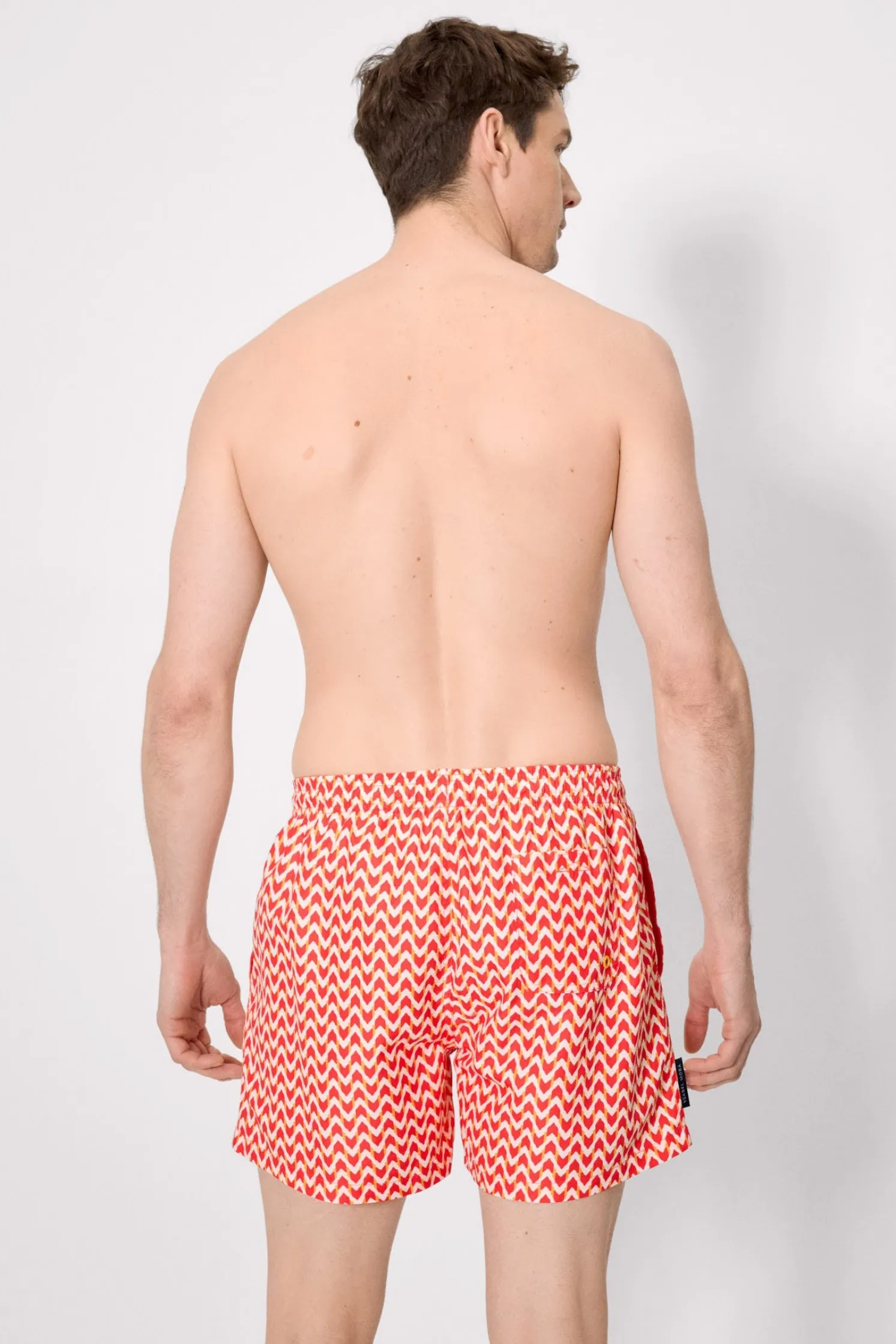 Bañador medio estampado étnico