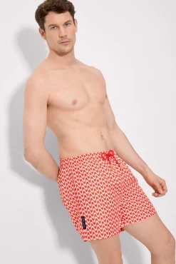 Bañador medio estampado étnico