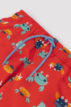 Bañador niño corto estampado cangrejos multicolor