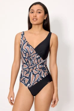 Bañador reductor estampado copa B