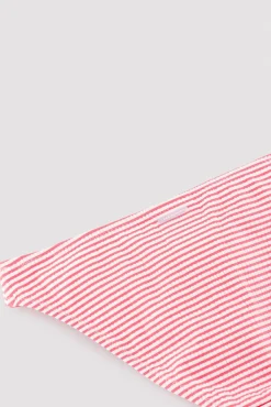 Bikini niña bambula detalle triple volante estampado rayas