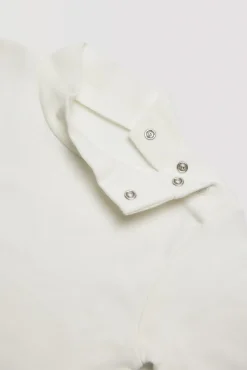 Body bebé básico cuello alto blanco