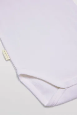 Body bebé básico tirantes anchos blanco