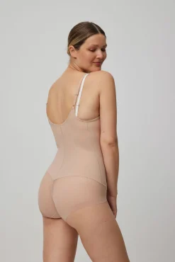 Body-up reductor braga de tul nude