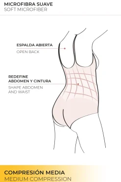 Body-up reductor braga de tul visón