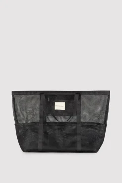 Bolso de playa calado negro