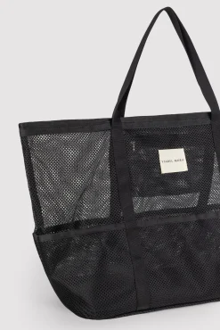 Bolso de playa calado negro