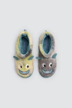 Botas de casa infantiles monstruo con detalles 3D