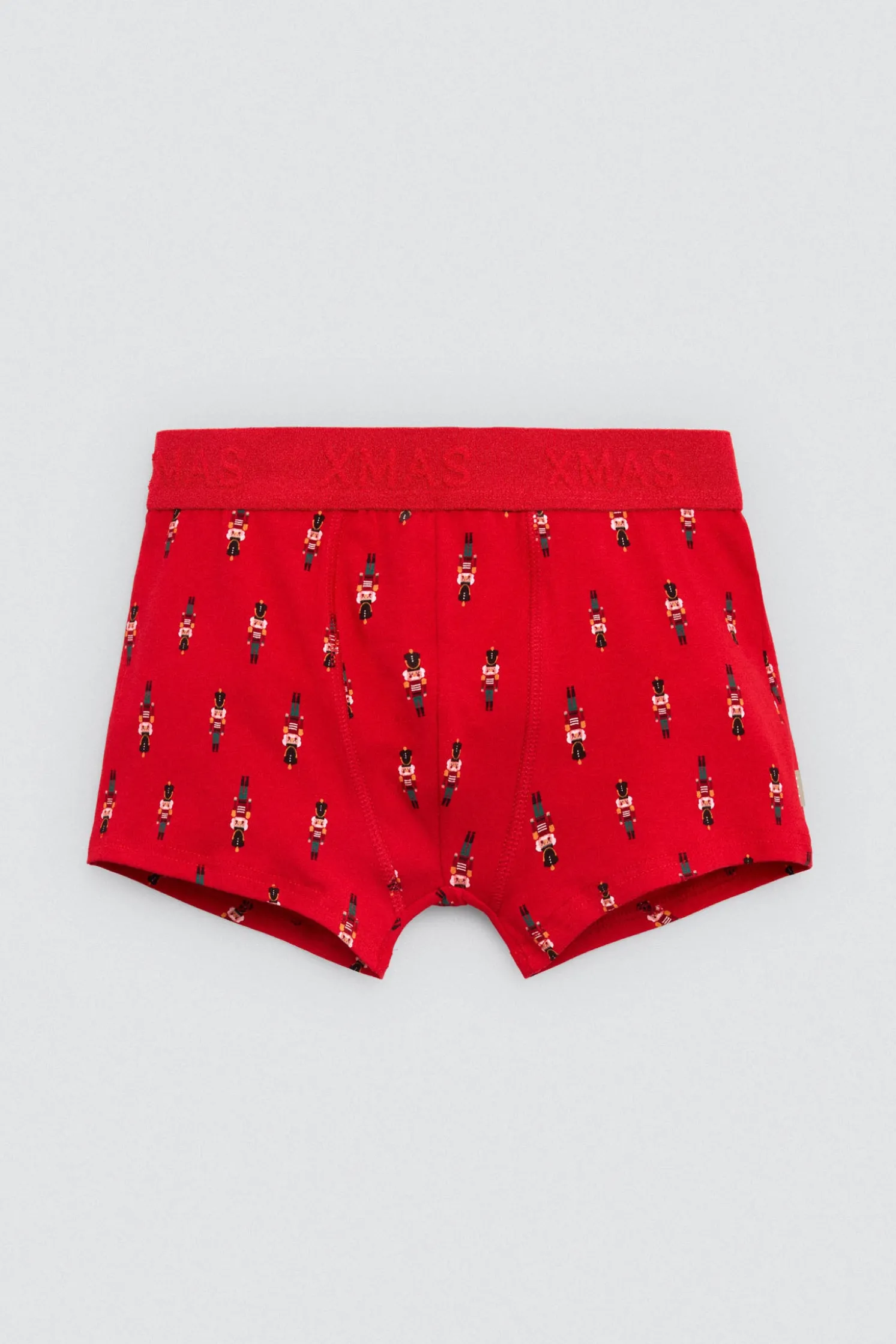 Boxer juvenil estampado navideño