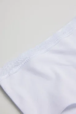 Braga alta algodón blanco