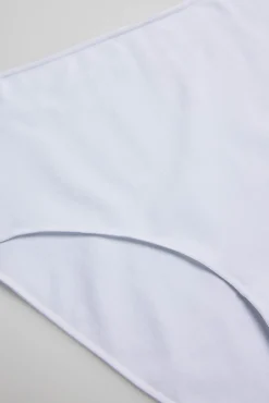 Braga alta básica algodón blanco