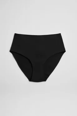 Braga alta básica algodón negro