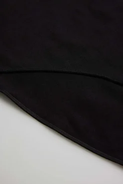 Braga alta básica algodón negro