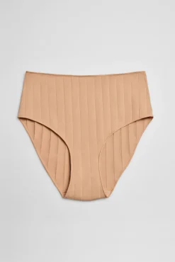 Braga alta canalé nude