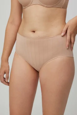 Braga alta canalé nude