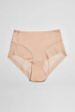 Braga alta de tul nude