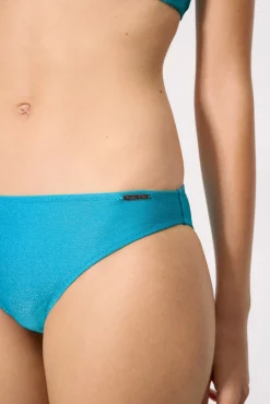Braga bikini con brillo azul