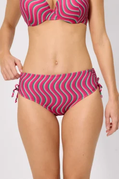 Braga bikini midi estampado ondas