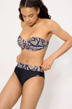 Braga bikini multiposición estampada