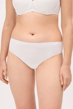 Braga midi blanca encaje blanco