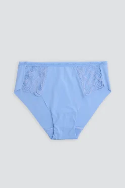 Braga midi con encaje azul