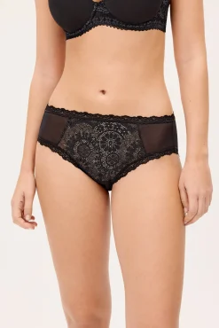 Braga midi con encaje negro