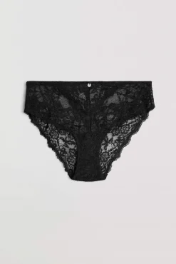 Braga midi encaje negro