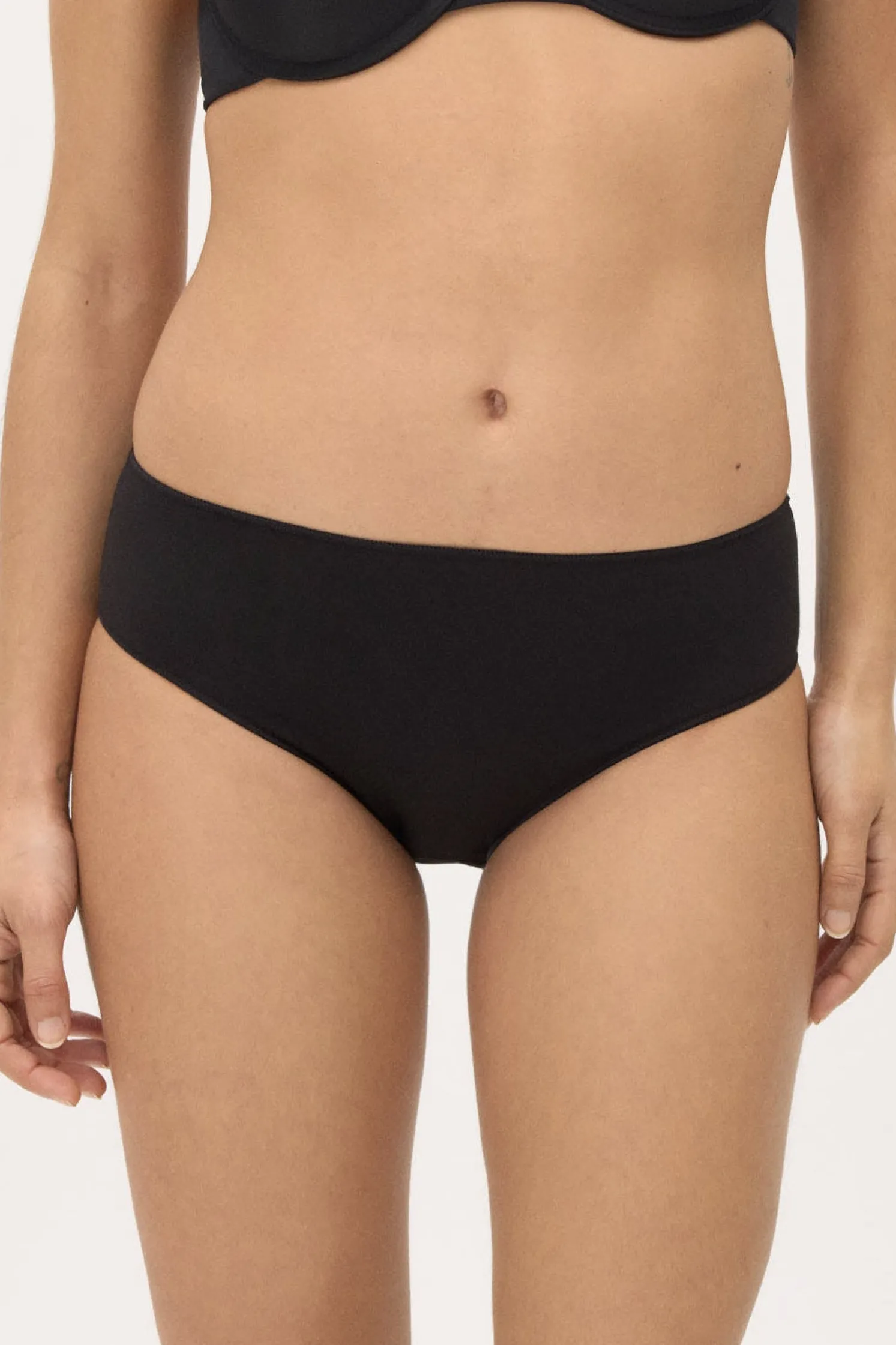 Braga midi hipster algodón negra