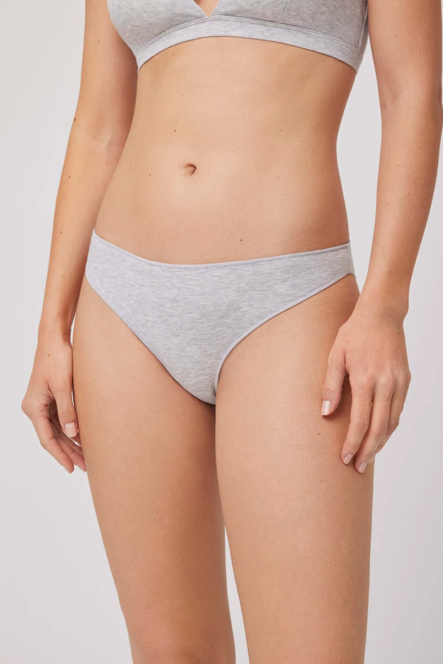 Braga mini algodón gris