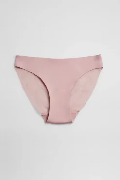 Braga mini invisible con encaje rosa