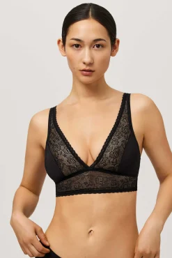 Bralette sin aro sin relleno negro