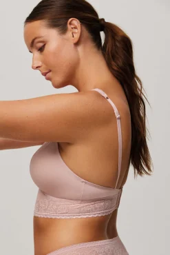 Bralette sin aro sin relleno rosa