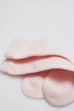 Calcetines bebé largos básicos rosa