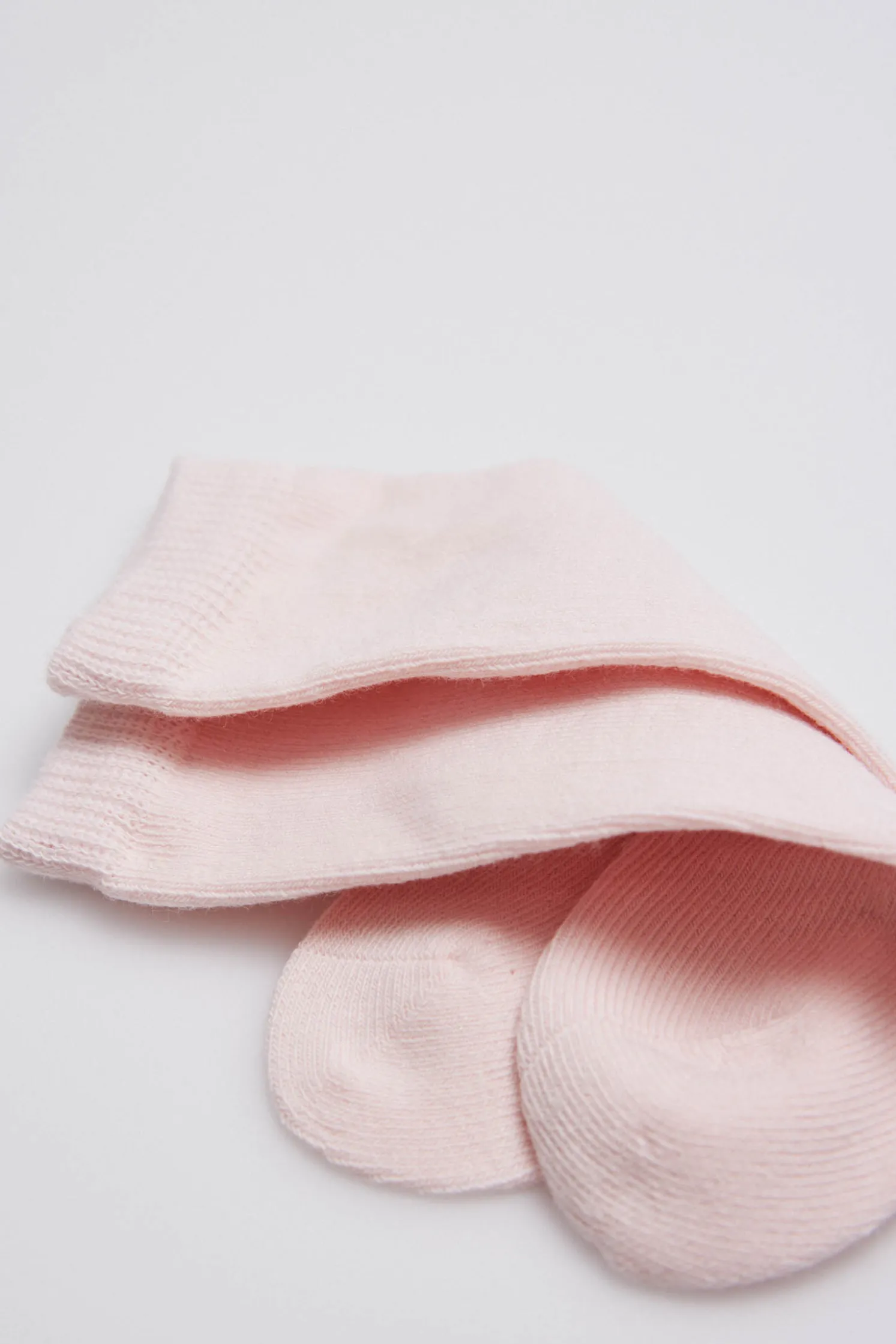 Calcetines bebé largos básicos rosa