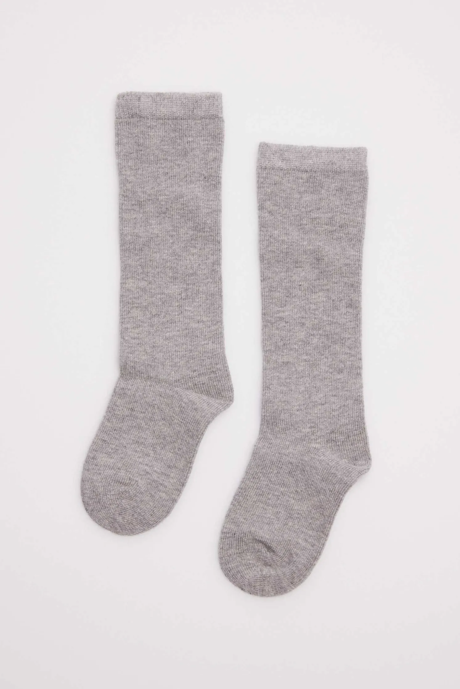 Calcetines bebé largos básicos gris