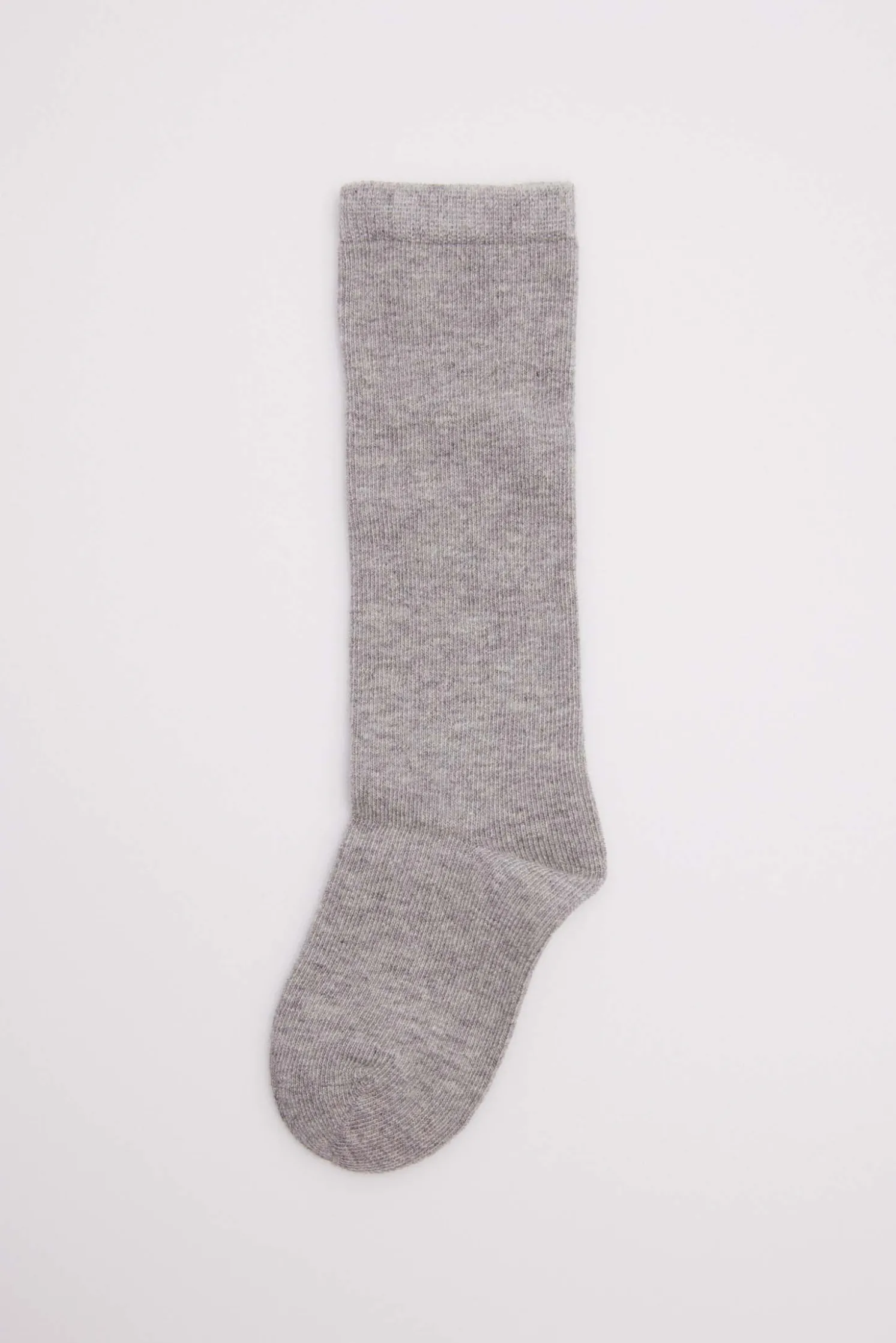 Calcetines bebé largos básicos gris