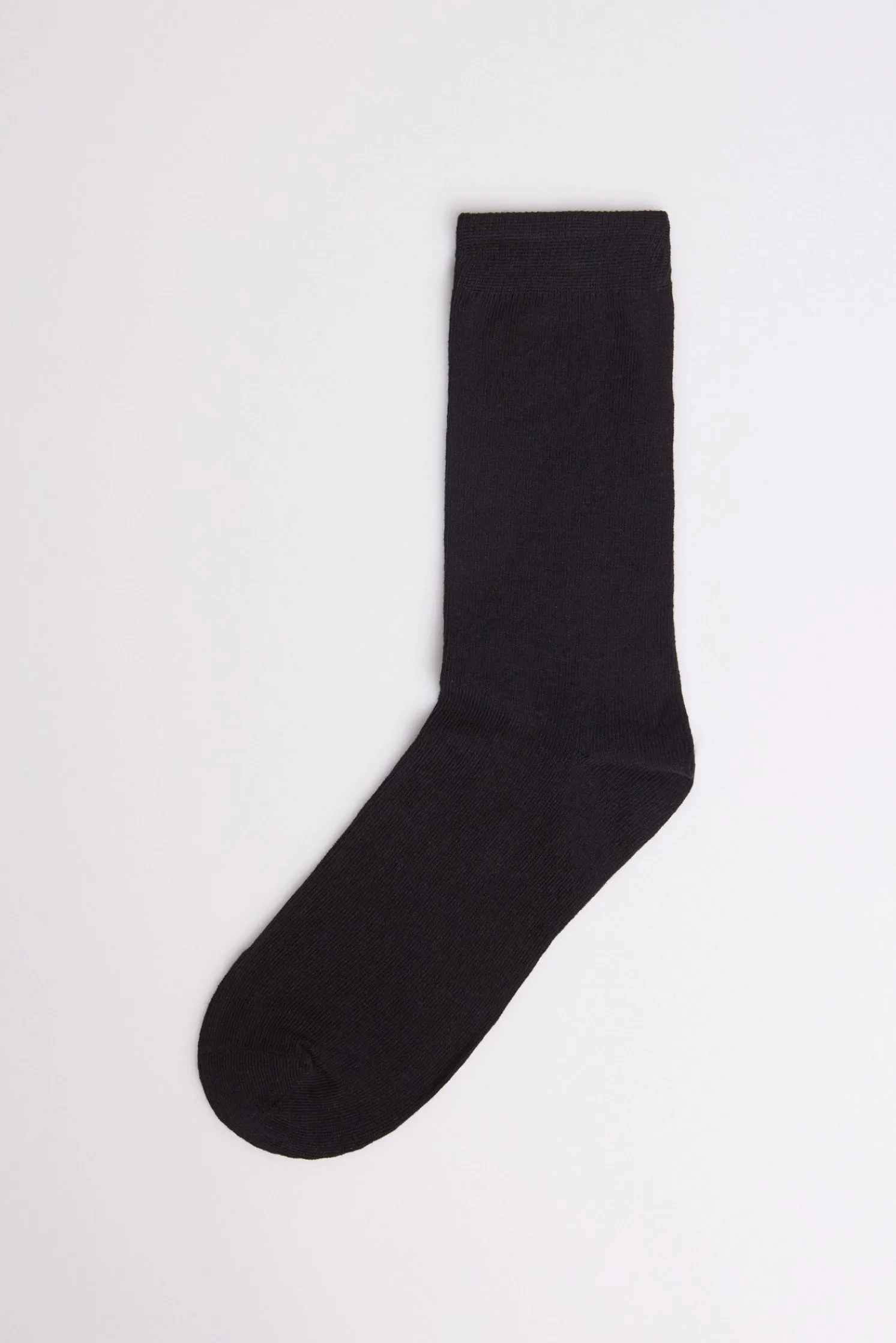 Calcetines básicos algodón largos negro