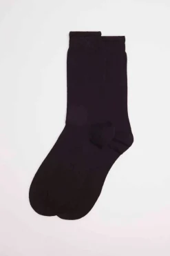 Calcetines básicos algodón largos negro