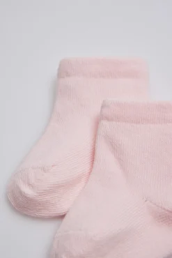 Calcetines básicos recién nacido rosa