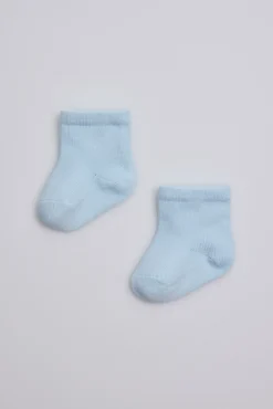 Calcetines básicos recién nacido celeste