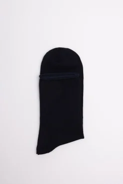 Calcetines básicos sin puño hilo de escocia negro