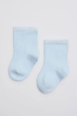 Calcetines clásicos algodón celeste