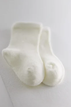 Calcetines clásicos algodón marfil