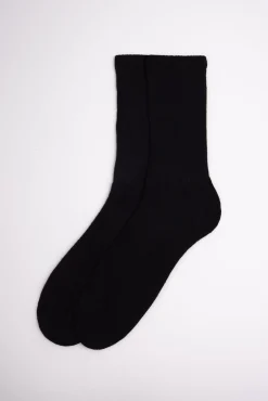 Calcetines deportivos con puño confort negro