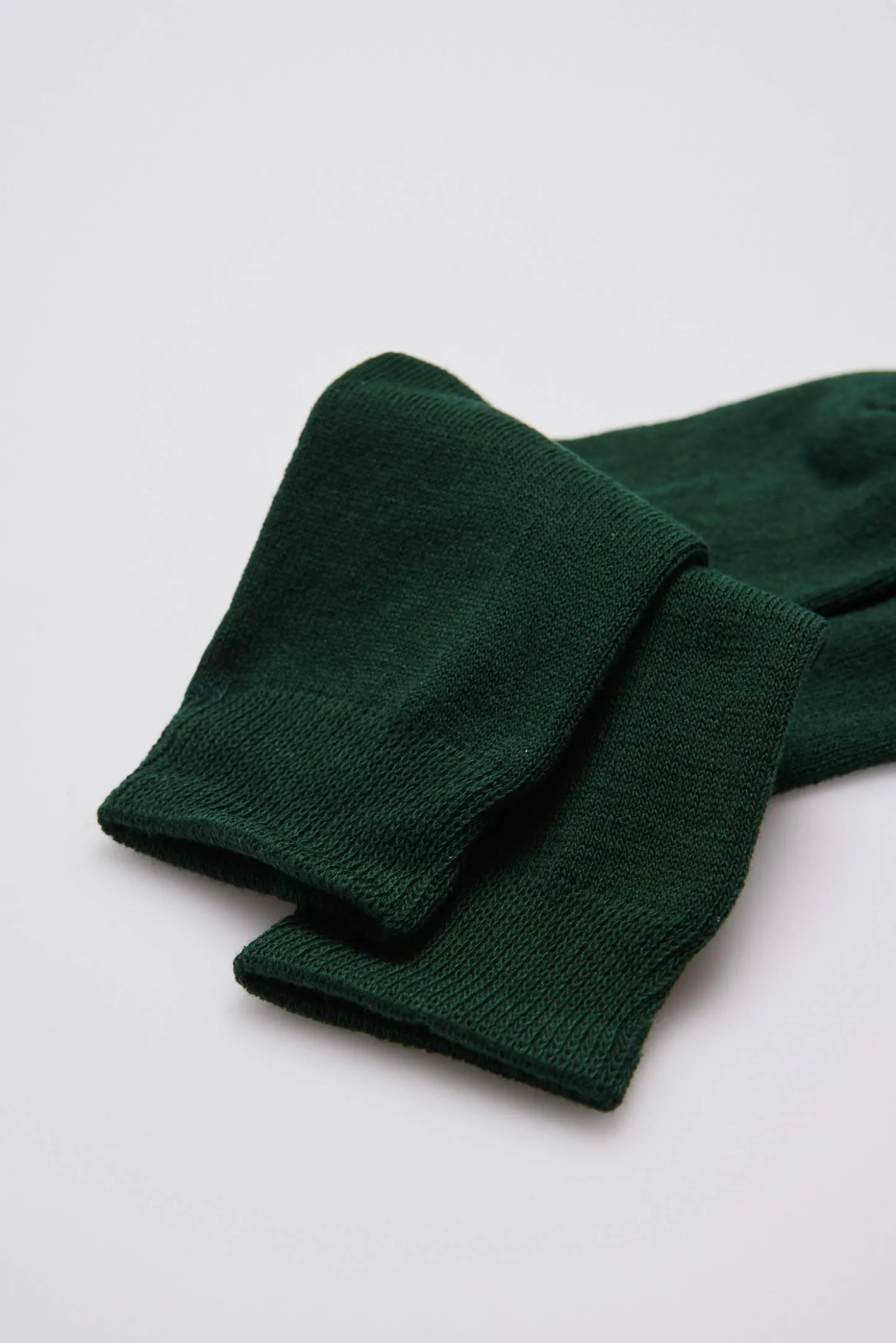 Calcetines infantiles algodón verde botella