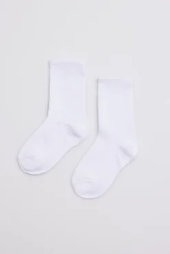 Calcetines infantiles algodón blanco