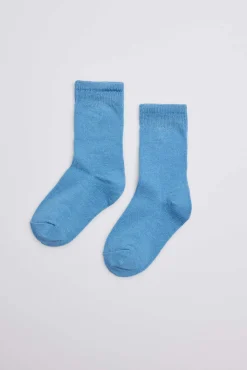 Calcetines infantiles algodón azul