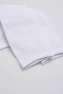 Calcetines infantiles largos algodón blanco